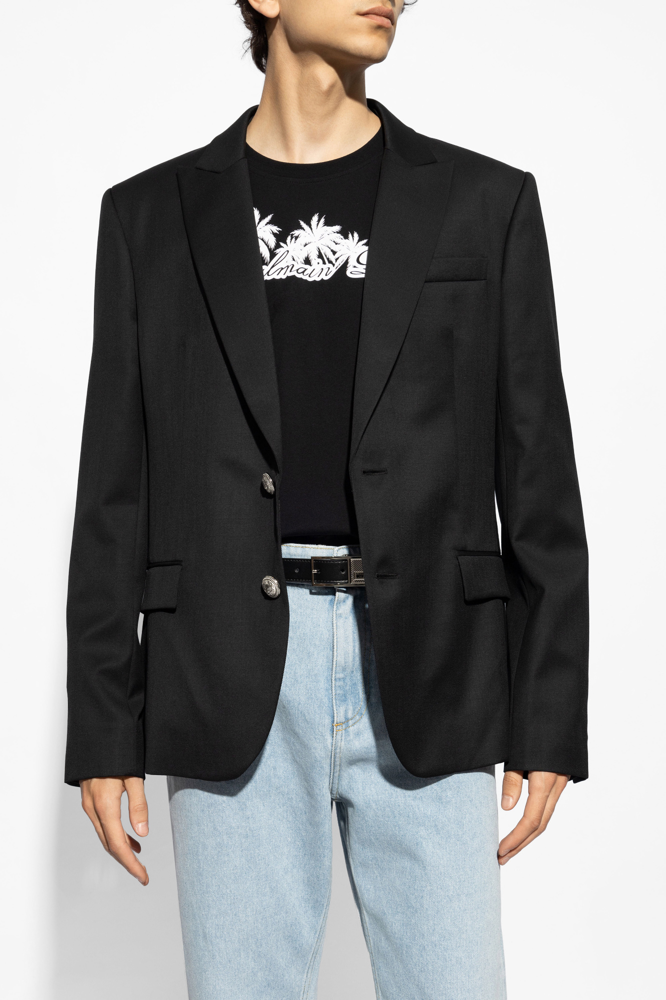ジャケット BALMAIN Black Wool Blazer Vintage Balmain Paris Wool Blazer Jacket XL – Freshmans Archive